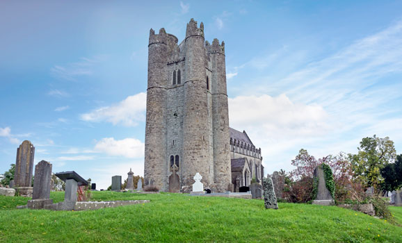 Round tower and Church at Lusk